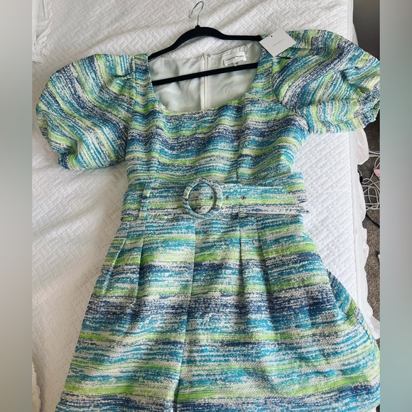 Lavender Brown romper with belt